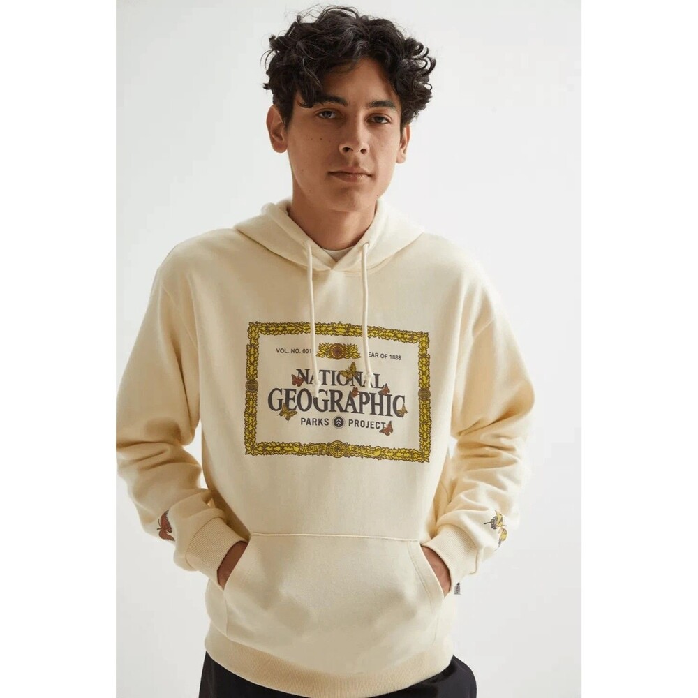 Parks Project x National Geographic Butterfly Hoodie Unisex Size Medium outdoors